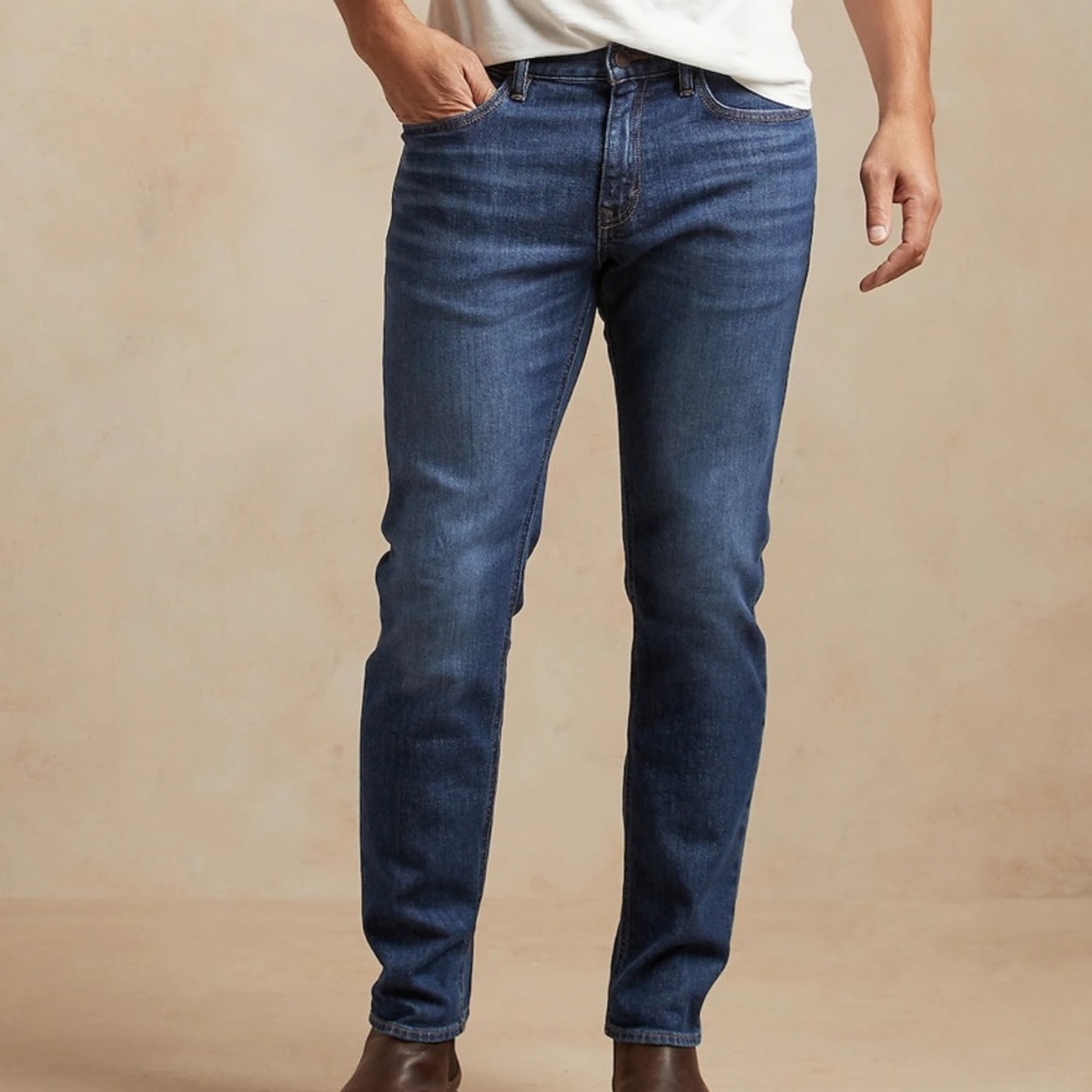 Banana Republic Vintage Straight Medium Wash Jeans 34x32